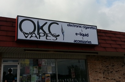 New Store Sign for OKC Vapes