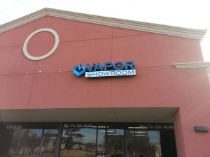 Channel letter sign on side of building by Electremedia LLC.