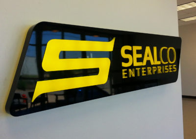 Picture of a wall sign for SealCo.
