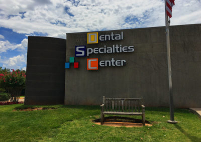 Picture of custom logo sign for Dental Specialties Center in OKC.