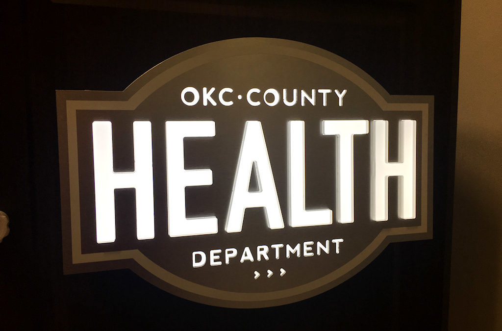 Custom Specialty Sign for OKC Health Department Podium