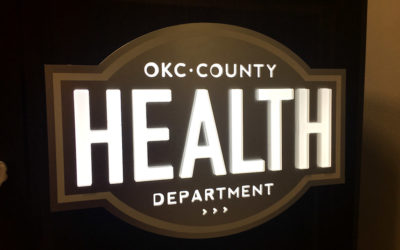 Custom Specialty Sign for OKC Health Department Podium