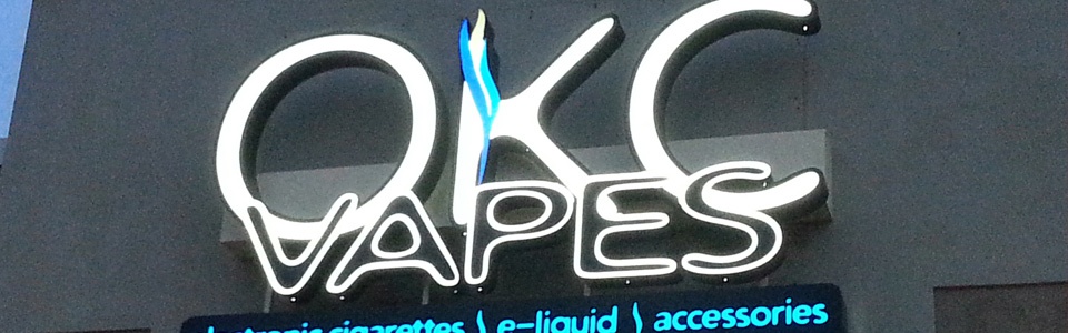 OKC Vapes Logo Signs – Edmond Store